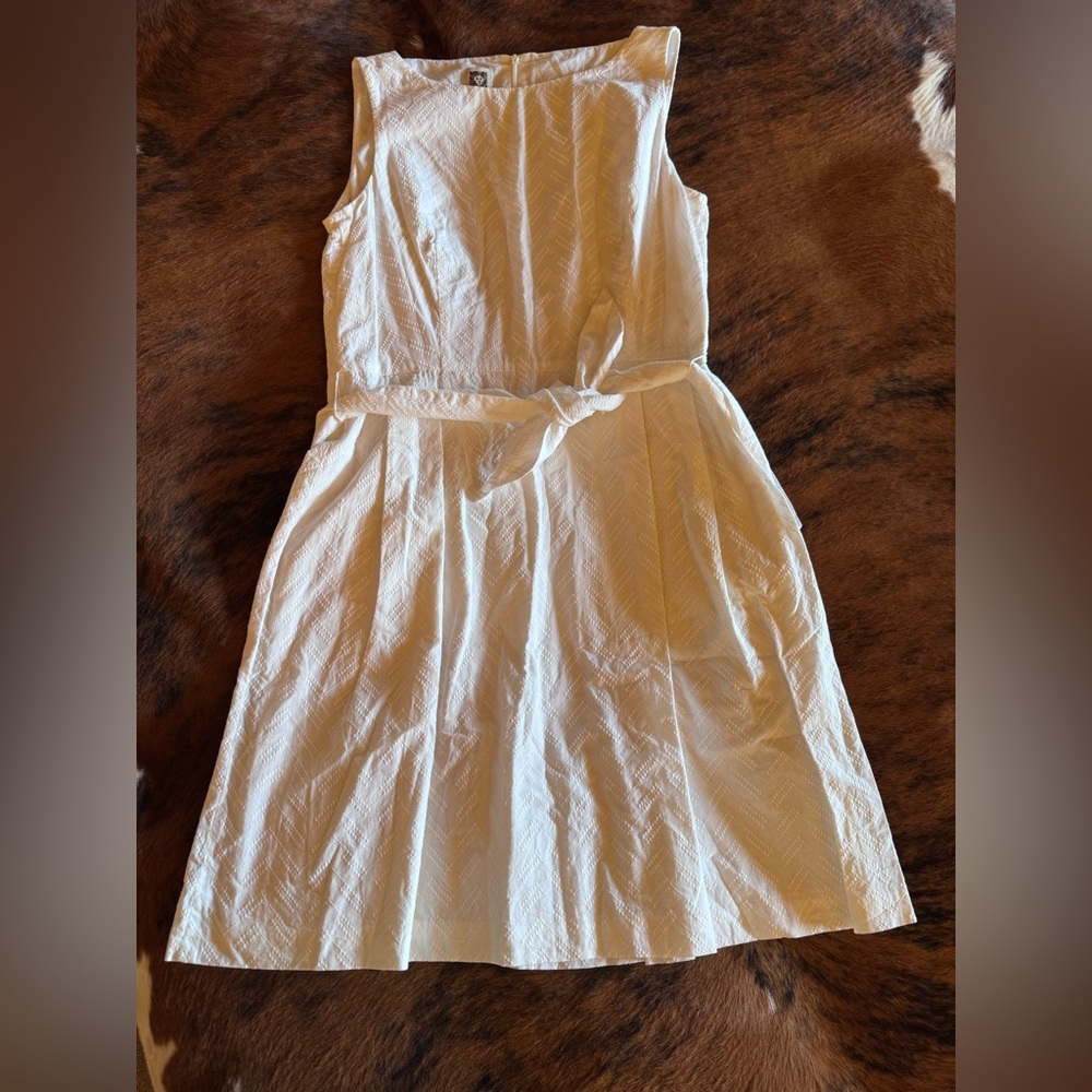 Anne Klein Cream Sleeveless Dress